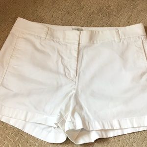 JCrew white chino shorts - 10